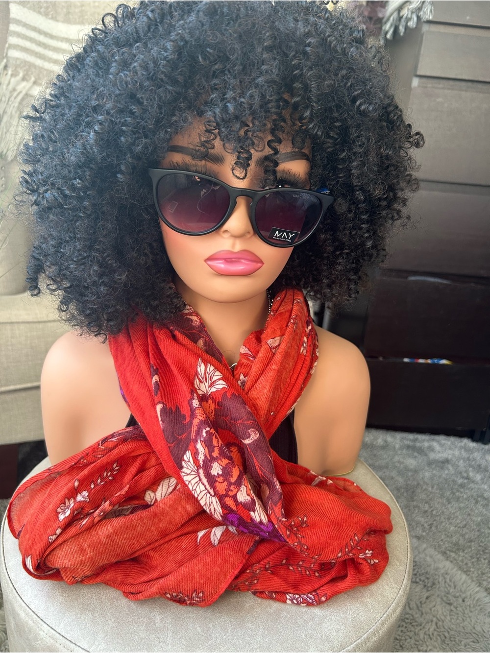 ✨NEW Red Floral Lightweight Scarf — Elegant Everyday Wrap